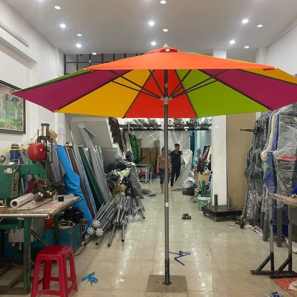 Dù chính tâm sắt 7 màu 3m