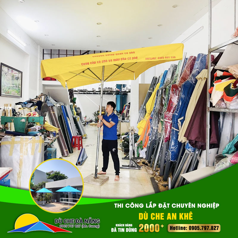 Dù che An Khê: Thi công chuyên nghiệp – Giao hàng, lắp đặt miễn phí