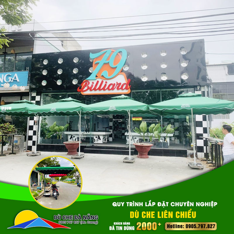 Dù che Liên Chiểu: Quy trình lắp đặt chuyên nghiệp – Sản phẩm đạt kiểm định