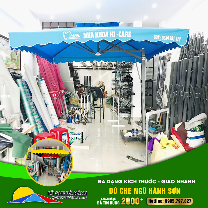 Dù che Ngũ Hành Sơn: Đa dạng kích thước – Giao nhanh – Lắp đặt đúng tiến độ